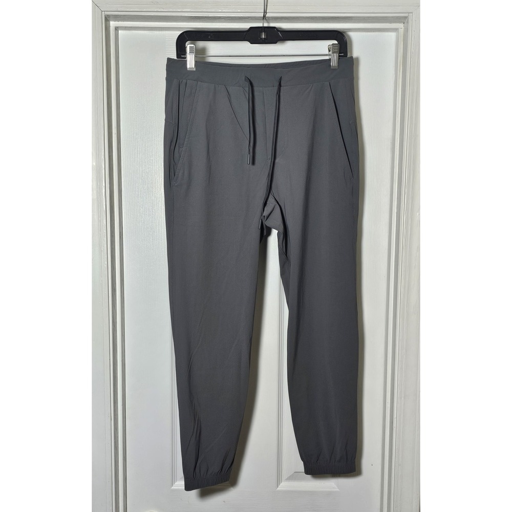 Peter Manning Workout Jogger Pants 30/32x25 Gray‎ Stretch Pull On Pockets